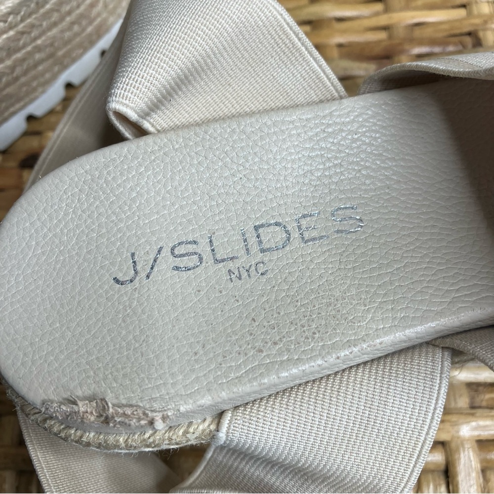 J Slides Platform Sandals Espadrille Elastic Comfy - Picture 7 of 7